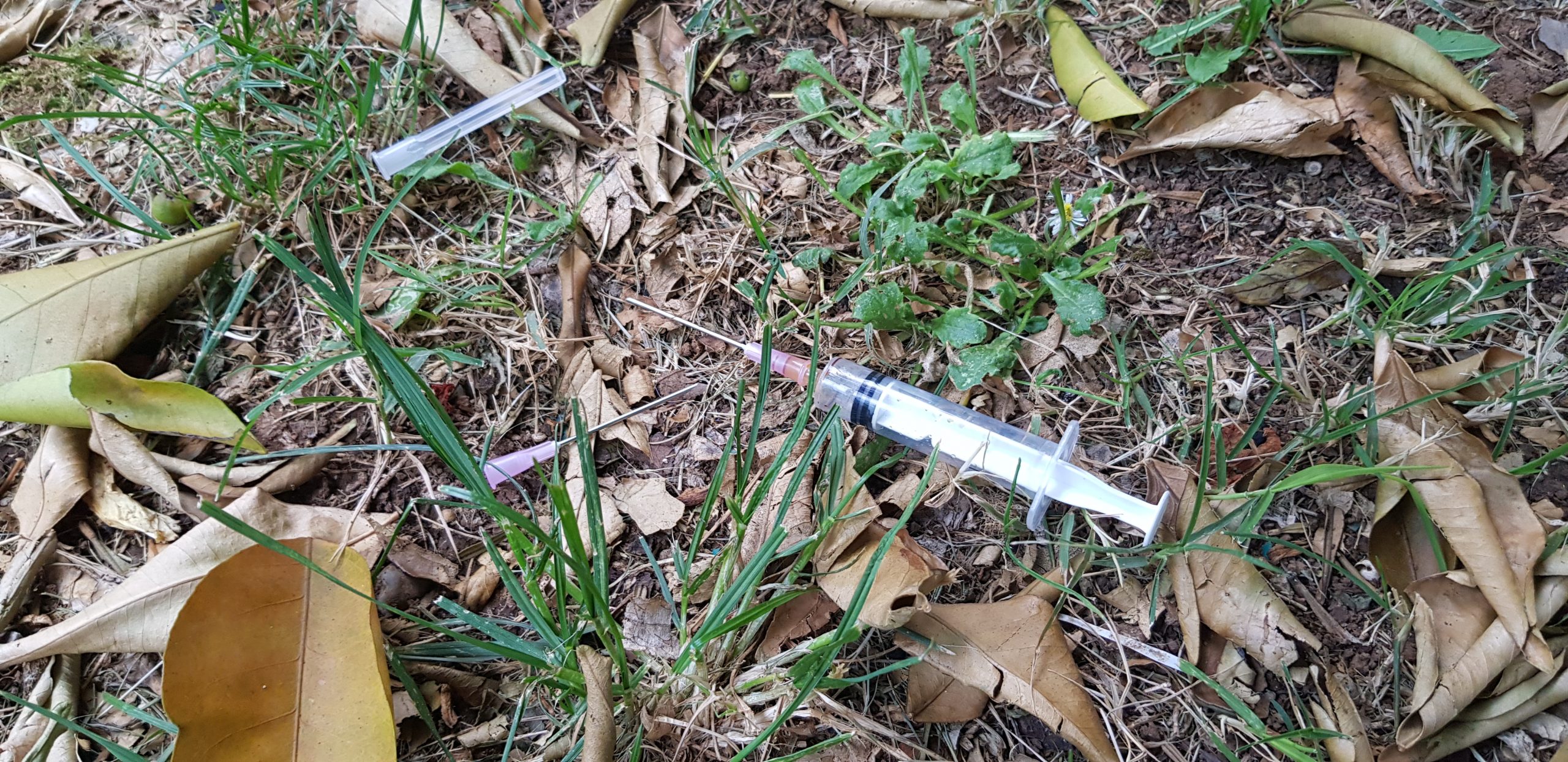 Ostavljen špric nakon upotrebe u krugu Doma zdravlja - Konik (Izvor: RomaNet)